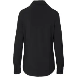 Ladies Long Sleeve Alex Varga Cronus Knitted Shirt Black Back